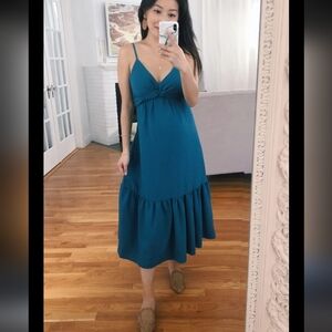 Banana Republic Teal Maxi Dress